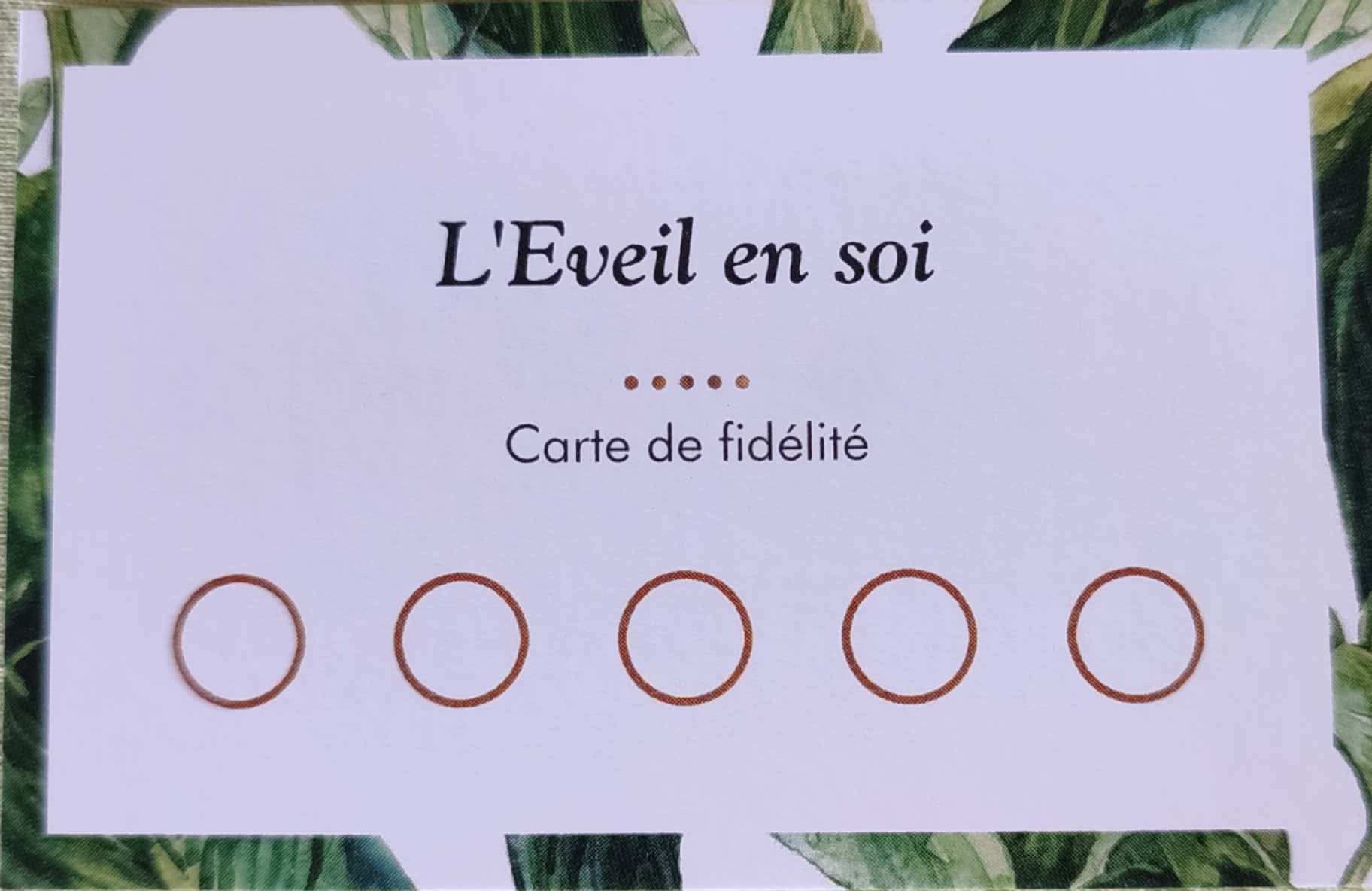 Carte de fidélité Un doux massage.