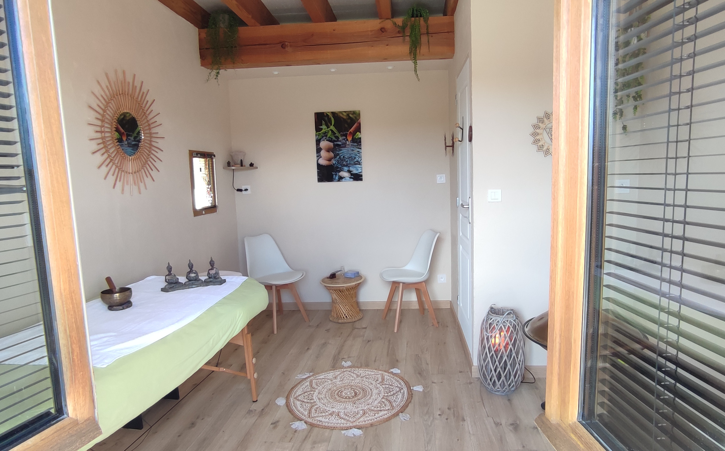 Photographie de la salle de massage.